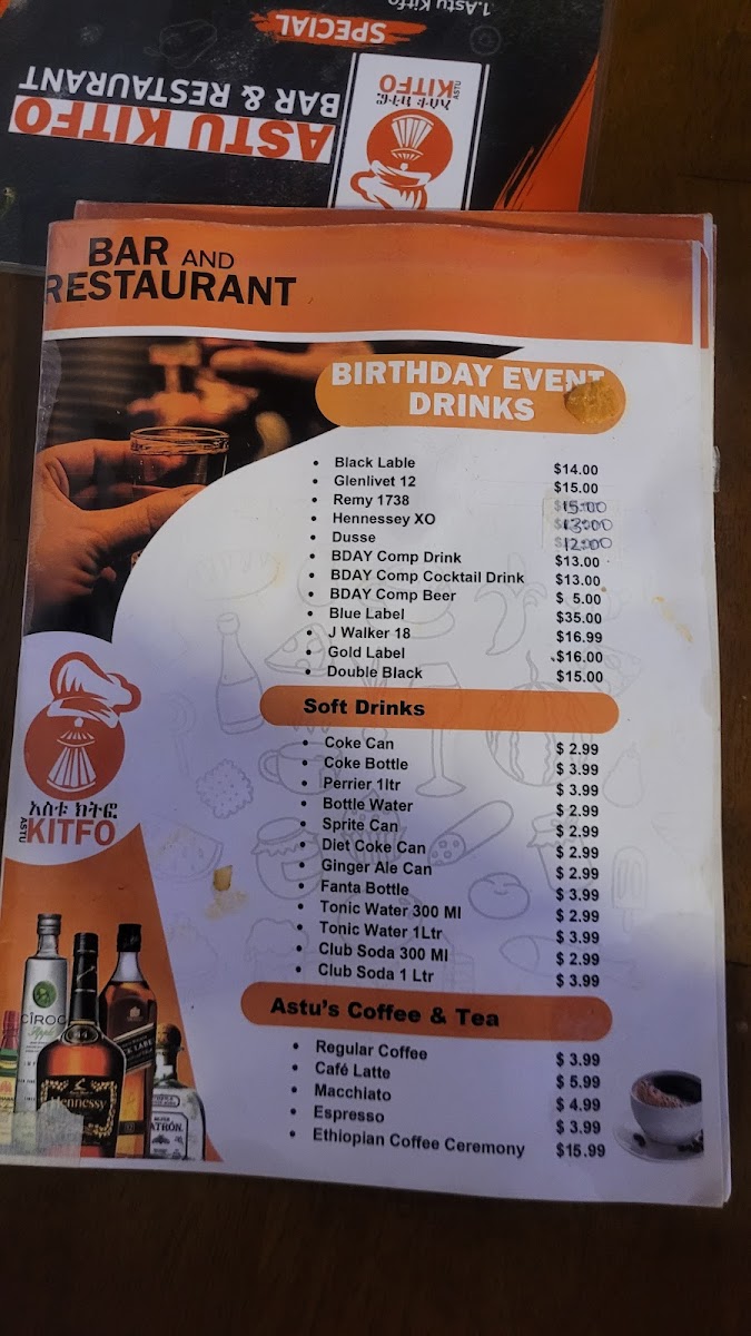 Menu Astu Kitfo Bar And Restaurant-2