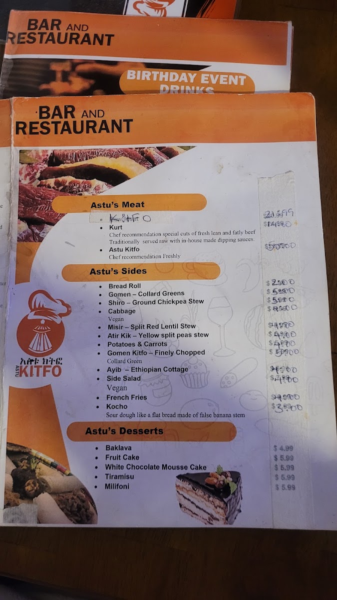 Menu Astu Kitfo Bar And Restaurant-3